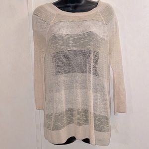 Anthropology/moth size medium, women’s knit, long sleeve, lightweight crewneck.‎